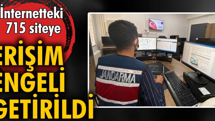 İnternetteki 715 siteye erişim engeli getirildi