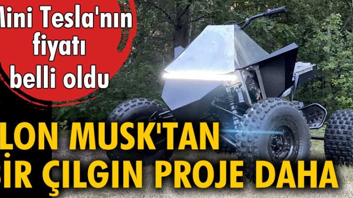 Mini Tesla 1.900 Dolara satılacak!