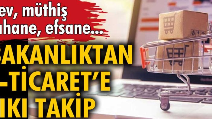 Dev, müthiş, şahane, efsane... Ticaret Bakanlığı'ndan E-Ticaret’e sıkı takip