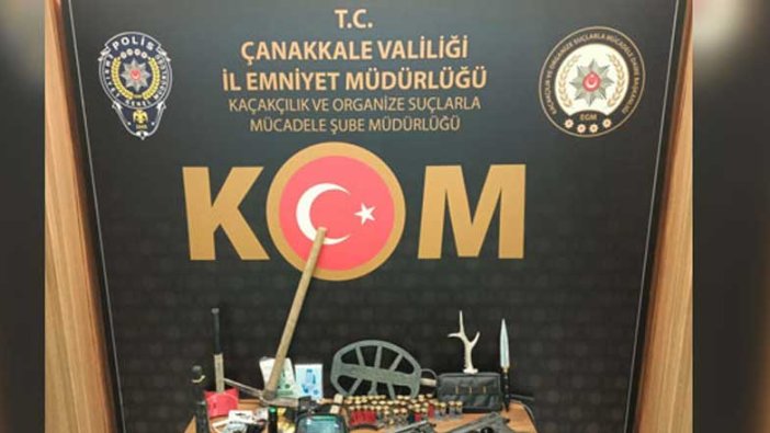 Çanakkale'de tarihi eser kaçakçılığı operasyonu: 3 gözaltı