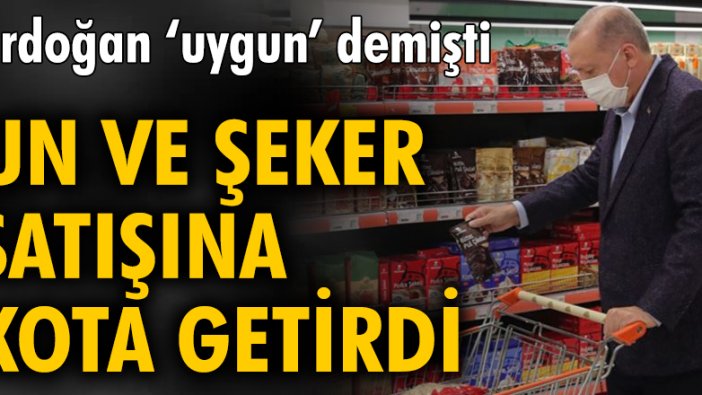 Tarım Kredi marketinde un ve şeker satışına 1 adet kotası geldi