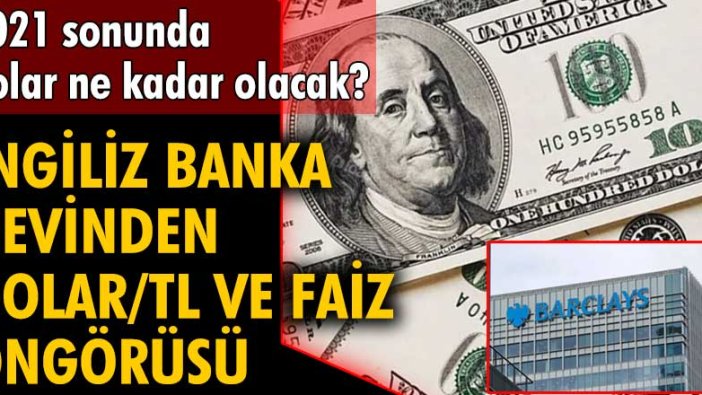 İngiliz banka devinden dolar/TL ve faiz öngörüsü!