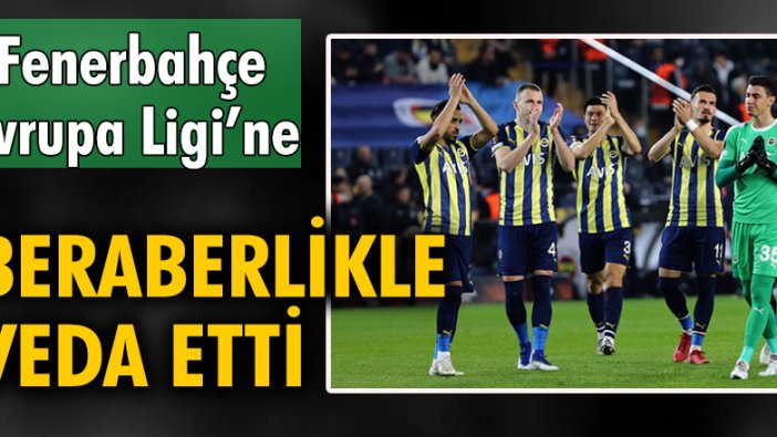 Fenerbahçe - Eintracht Frankfurt: 1-1