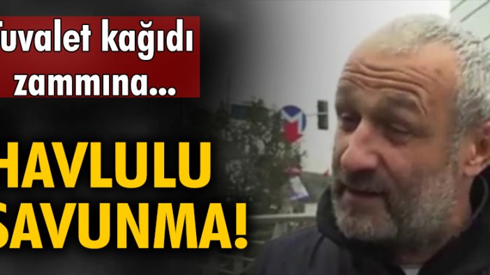 Tuvalet kağıdı zammına havlulu savunma