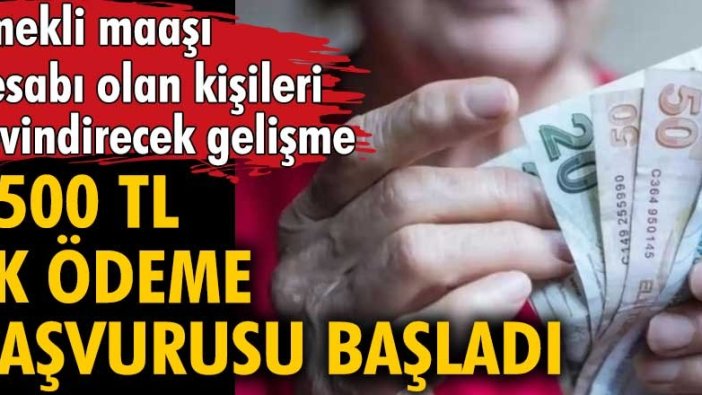 1.500 TL ek ödeme başvurusu başladı