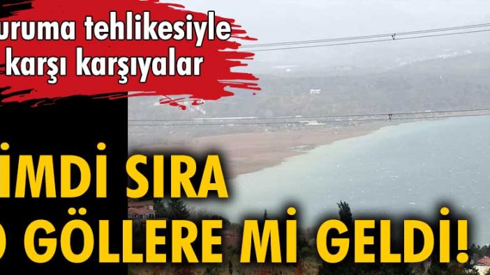 Sıra Sapanca ve İznik'te... Kuruma tehlikesiyle karşı karşıyalar