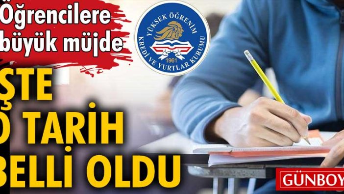 Öğrencilere büyük müjde! İşte o tarih açıklandı