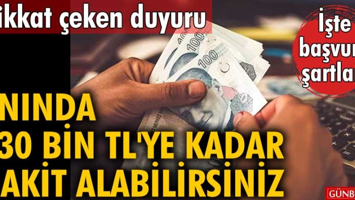 Anında 130 bin TL'ye kadar nakit alabilirsiniz! İşte başvuru şartları...