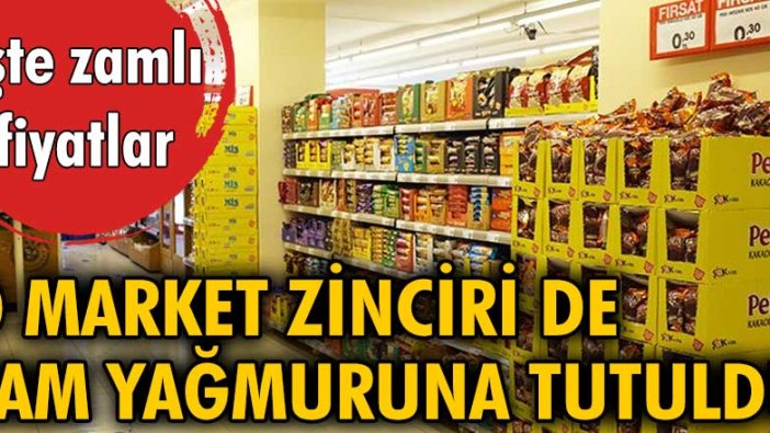 Şok marketler zinciri de zam yağmuruna tutuldu