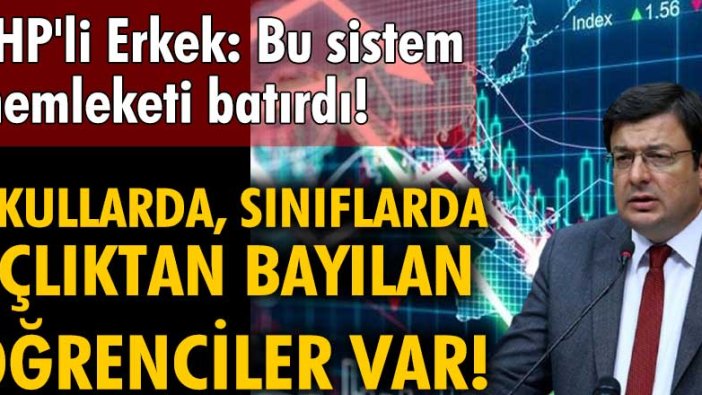 CHP'li Muharrem Erkek: Bu sistem memleketi batırdı!