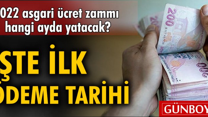 2022 asgari ücret zammı hangi ayda yatacak? İşte ilk ödeme tarihi!