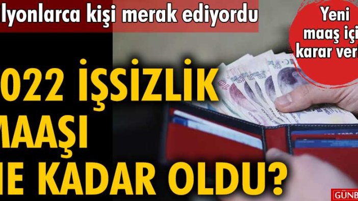 2022 işsizlik maaşı ne kadar oldu? Yeni işsizlik maaşı için karar verildi