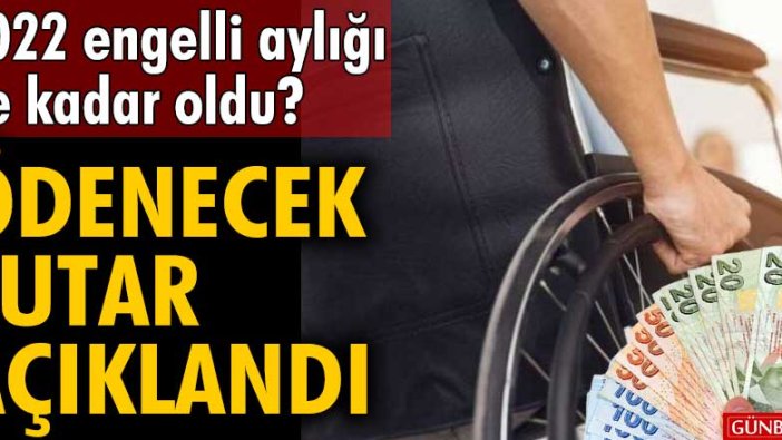 2022 engelli aylığı ne kadar oldu? Ödenecek aylık tutar açıklandı