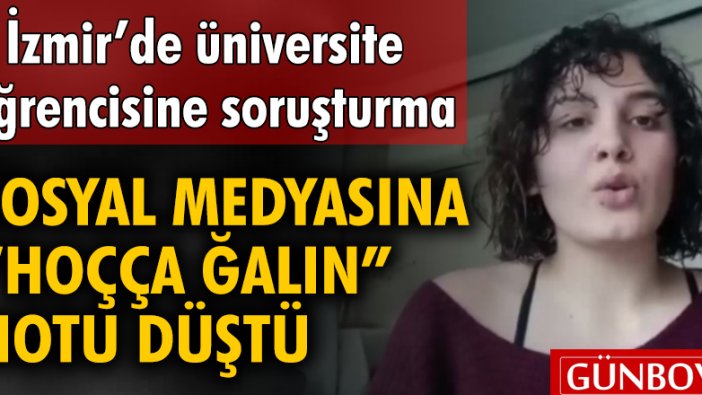 İzmir'de üniversite öğrencisine 