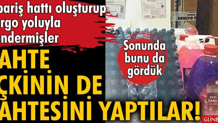 Sipariş hattı oluşturup kargo yoluyla göndermişler! Sahte içkinin de sahtesini yaptılar!