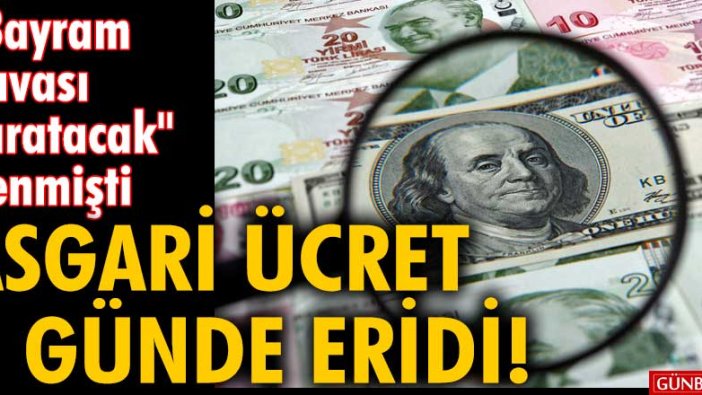 Asgari ücret 4 günde eridi