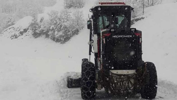 Tunceli'de 144 köy yolu kapandı