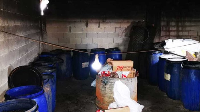 Mersin'de 120 litre sahte alkol ele geçirildi