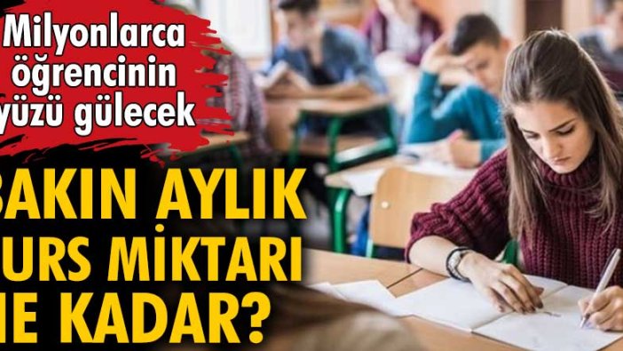 Milyonlarca öğrenciye burs müjdesi! Bakın aylık ne kadar olacak?