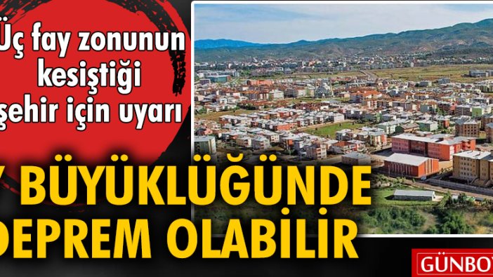 Üç fay zonunun kesiştiği şehir için uyarı '7 büyüklüğünde deprem olabilir’