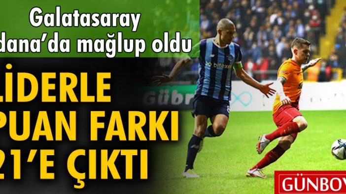 Adana Demirspor - Galatasaray: 2-0