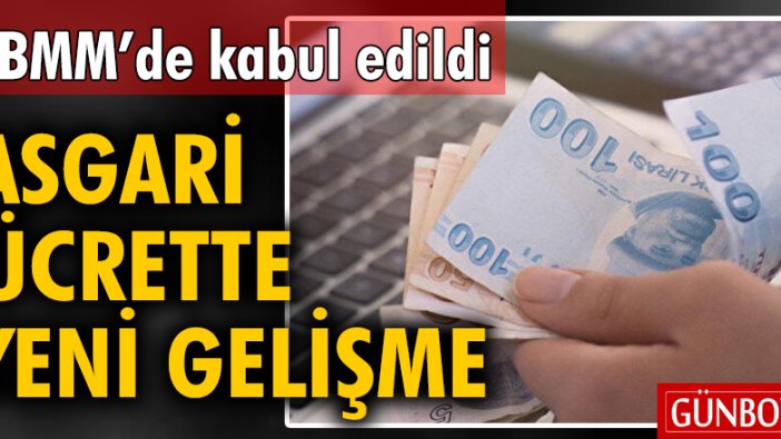 Asgari ücrette gelir ve damga vergisi resmen kaldırıldı! Karar TBMM’de kabul edildi