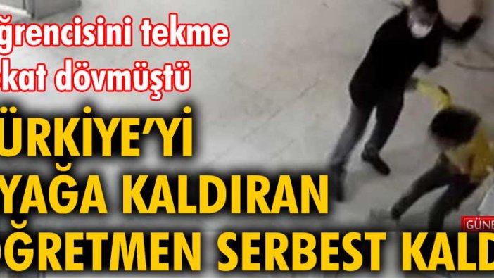 Öğretmenden, öğrenciye tokat ve yumruklu dayak kamerada