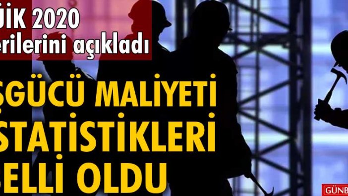 TÜİK 2020 verilerini açıkladı! İşgücü maliyeti istatistikleri belli oldu