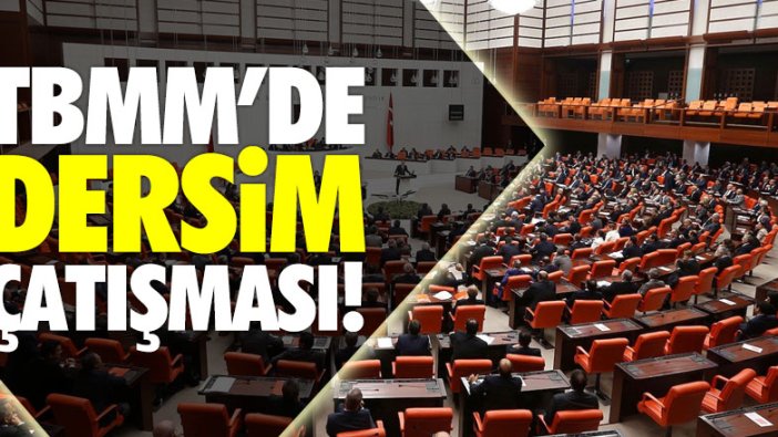 TBMM'de Dersim çatışması!