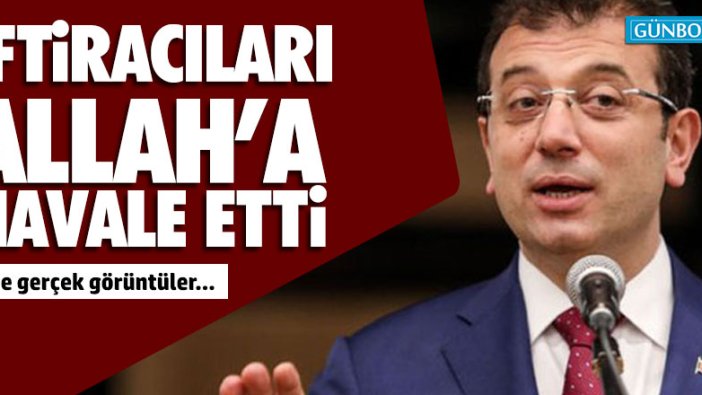 İftiracıları Allah'a havale etti! İşte gerçek görüntüler...