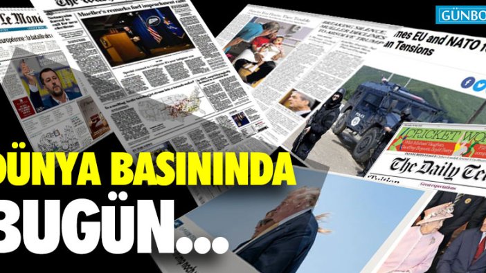 Dünya basınında bugün...