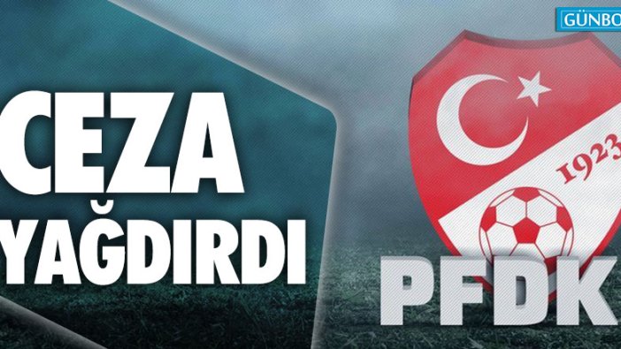 PFDK ceza yağdırdı!