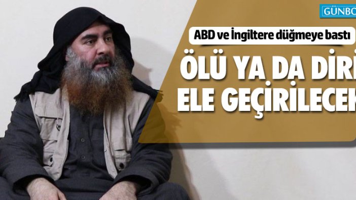 ABD ve İngiltere'den Bağdadi hamlesi