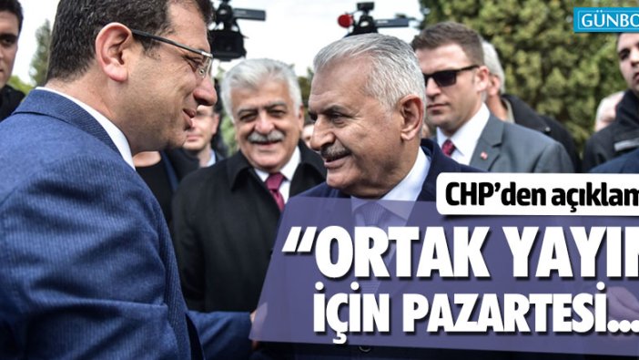 CHP'den 'ortak yayın' açıklaması