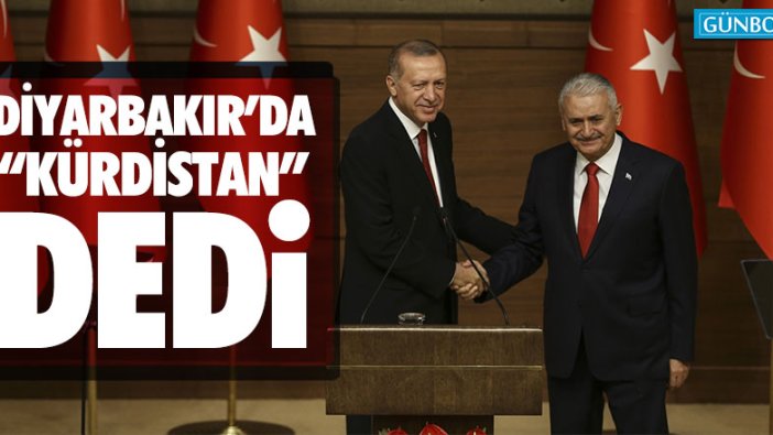 Binali Yıldırım Diyarbakır'da "Kürdistan" dedi!