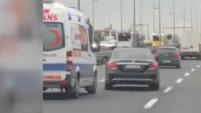 Ambulansa yol vermemişti... Bu kez kazaya neden oldu!