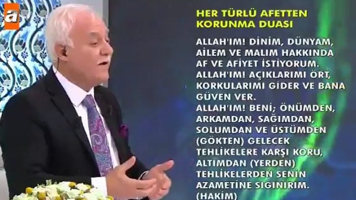 Nihat Hatipoğlu'nun depremden korunma duası çok konuşuldu