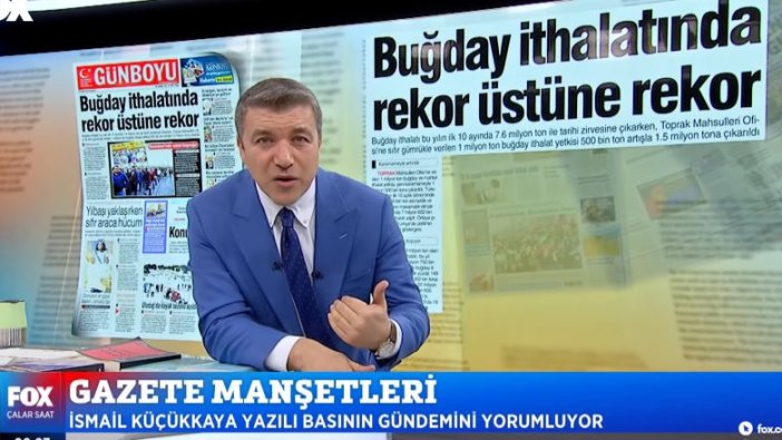 Fox Tv'deki Çalar Saat programında Günboyu manşeti yer aldı