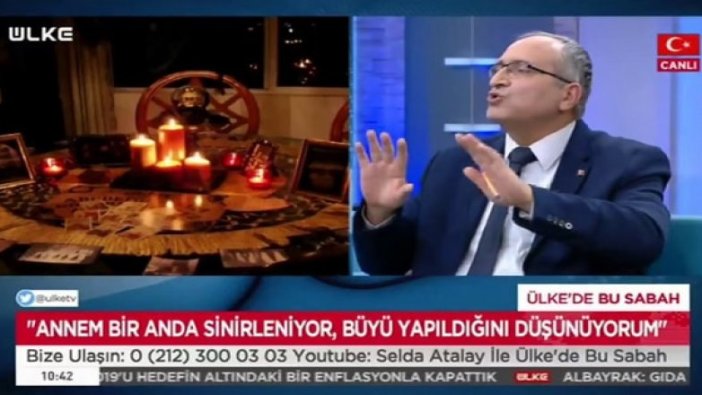 Ülke TV'de canlı yayında büyü nasıl bozulur yorumları!