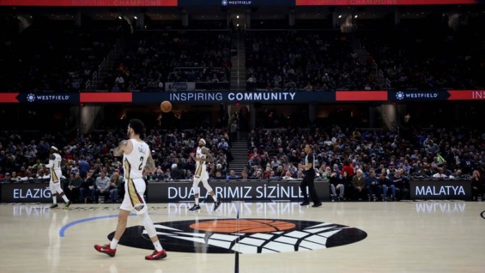 NBA maçında Elazığ ve Malatya unutulmadı!