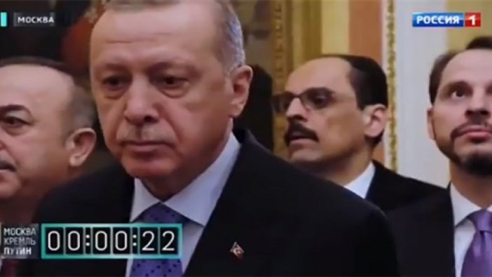 Putin'in Erdoğan'ı beklettiği görüntüler paylaşıldı!