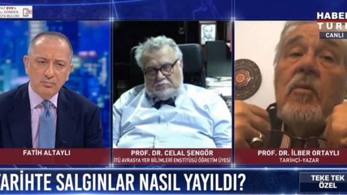 Celal Şengör Fatih Altaylı'nın Habertürk'teki programında uyudu!