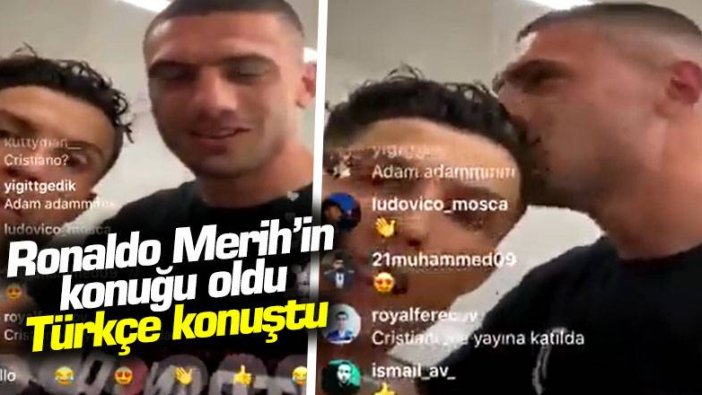 Cristiano Ronaldo Merih Demiral'ın konuğu oldu, Türkçe konuştu