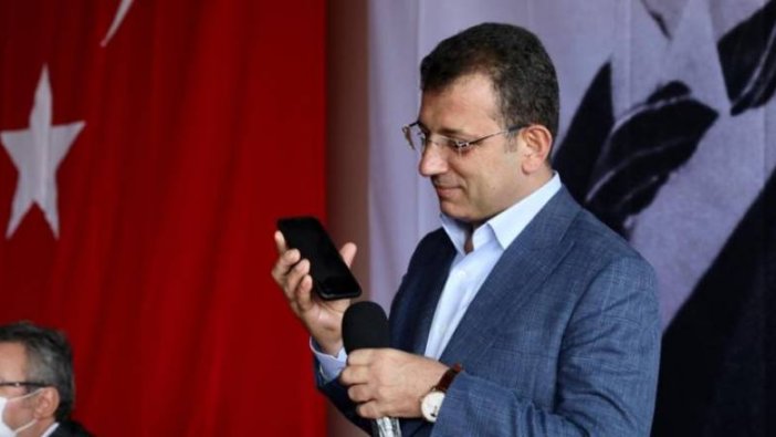 İmamoğlu'na konuşması sırasında sürpriz telefon