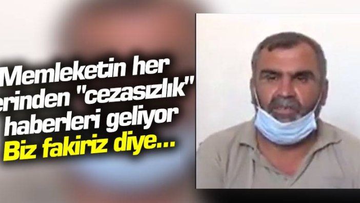 Memleketin her yerinden "cezasızlık" haberleri geliyor: Biz fakiriz diye...