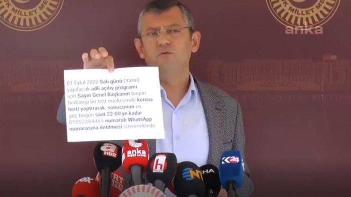 Özgür Özel Saray'dan gönderilen  mektuba çok sinirlendi, yırtıp attı