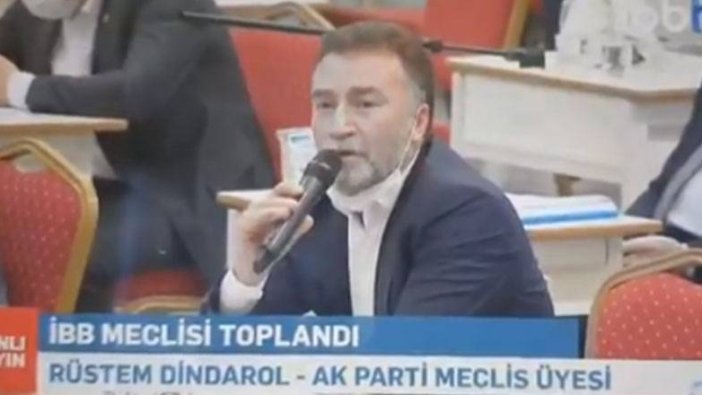 İBB Meclisi'nde AKP'li meclisi Rüstem Dindarol öyle bir soru sordu ki...