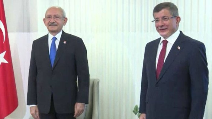 Kılıçdaroğlu ile Davutoğlu'nun görüşmesi başladı