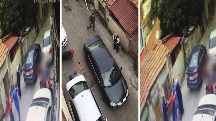 Beyoğlu'nda mahalle karıştı! İki ailenin silahlı çatışması kameralara yansıdı