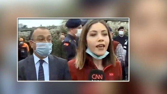 CNN Türk muhabirinin zor anları...